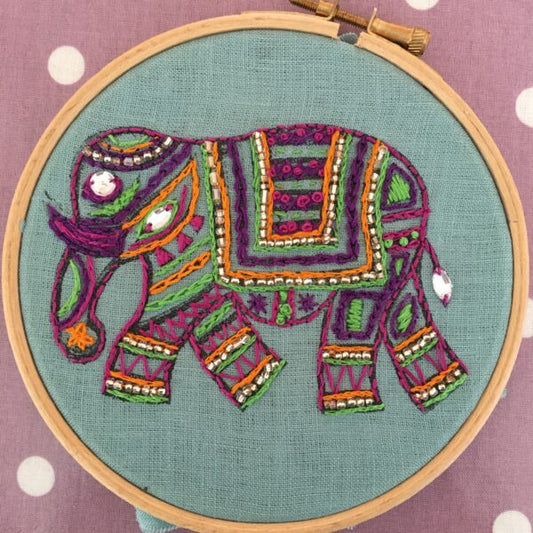 Elephant Embroidery Kit