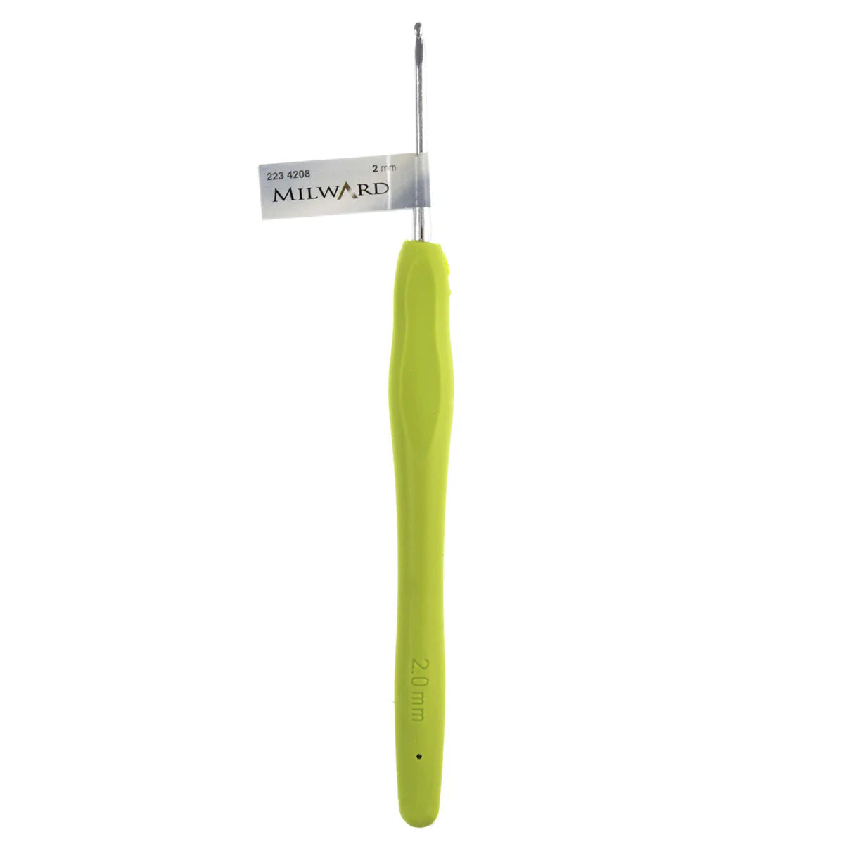 Soft Grip Crochet Hook 2mm Lime Green image 0