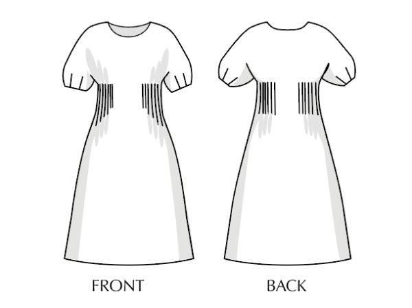 Arya Pleat Dress by Sew Different image 3