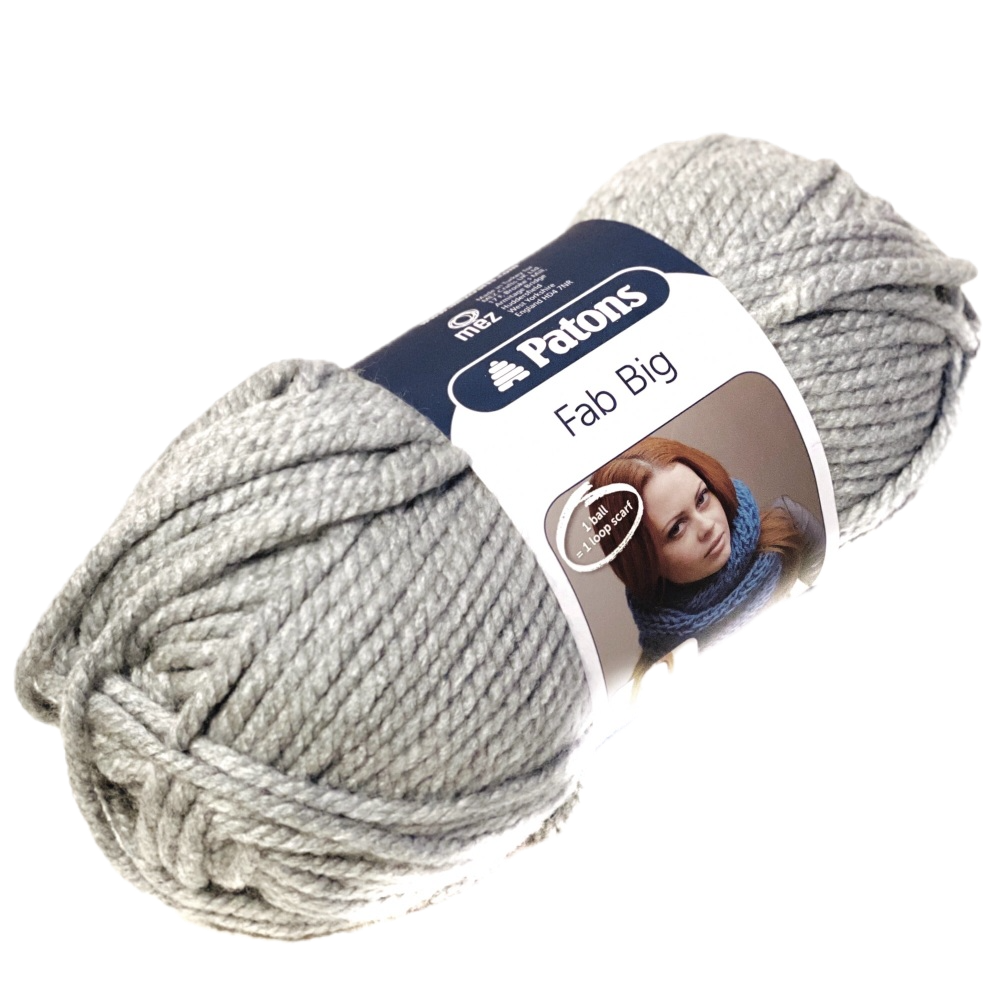 Patons Fab Big Super Chunky - Grey