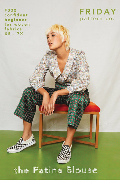 Patina Blouse Pattern by Friday Pattern Company