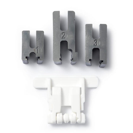 Standard foot made of die cast steel and zinc for machines with clip foot