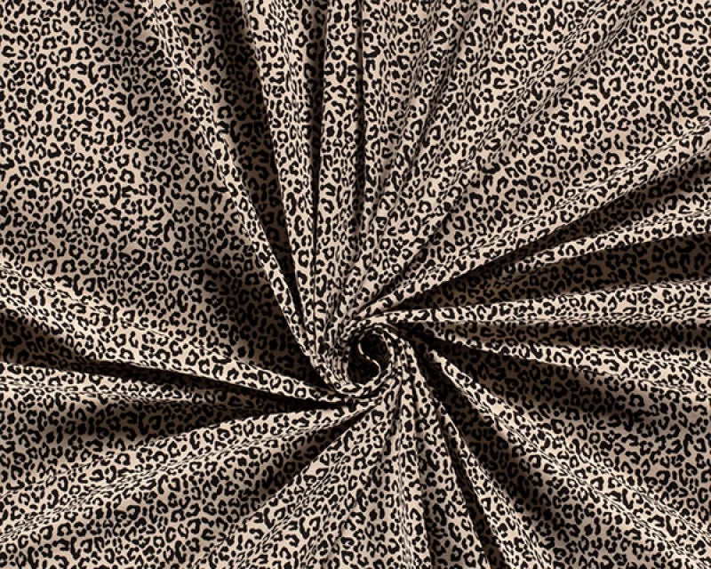 Leopard print Cotton Lycra Jersey