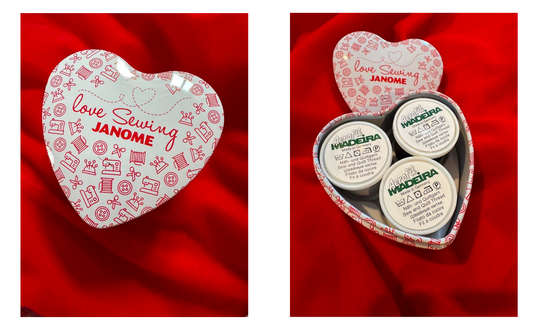 Janome J3-20 Mechanical Sewing Machine ***SALE £36 off and Maderia Heart Tin***