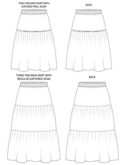 Luella Skirt by Tilly and the Buttons