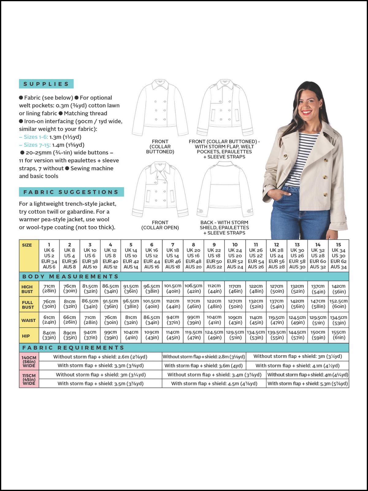 Manon Jacket by Tilly and the Buttons