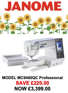 Janome MC9480 QC Professional ***JUNE OFFER save £220 ***