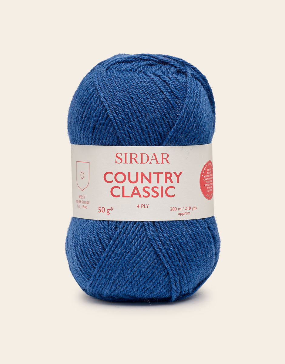 Sirdar Country Classic 4ply Merino Wool Blend yarn 50g