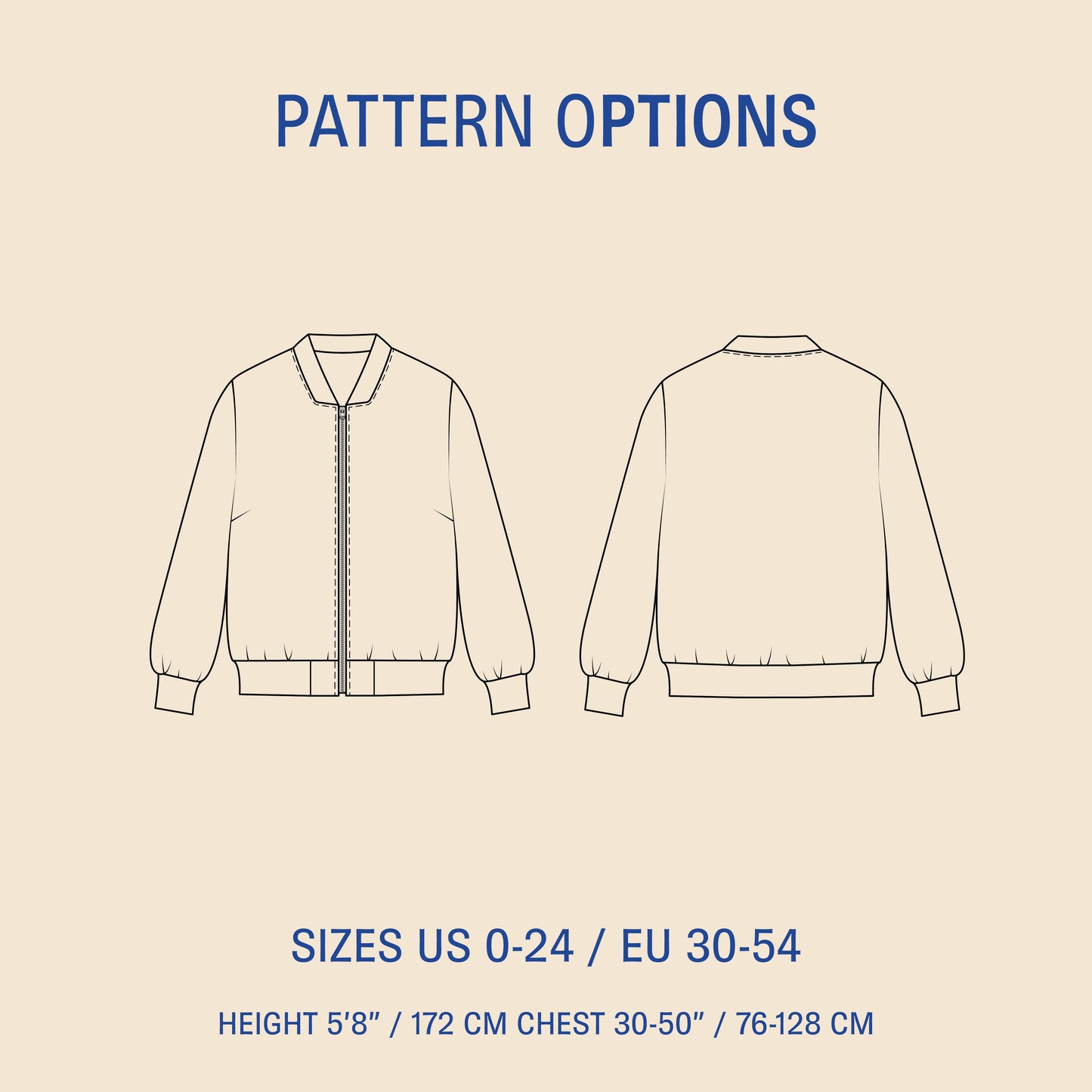 Amelia Bomber Jacket sewing pattern