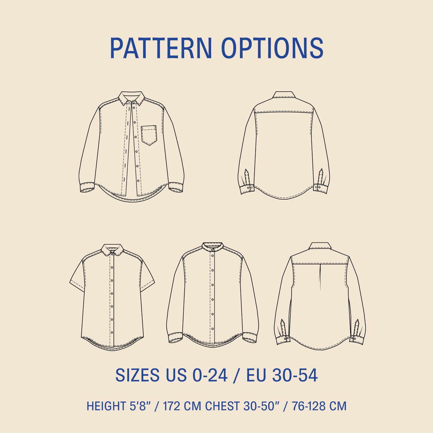 Anna Shirt sewing pattern