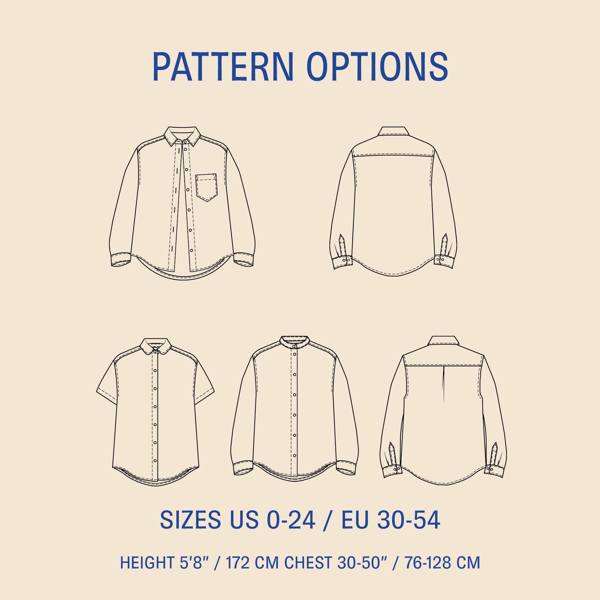 Anna Shirt sewing pattern