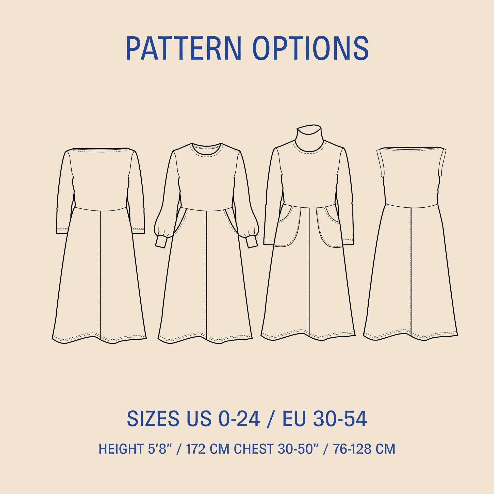 Asta Dress sewing pattern Wardrobe By Me