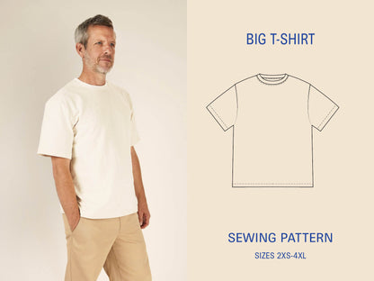 Big T-shirt sewing pattern