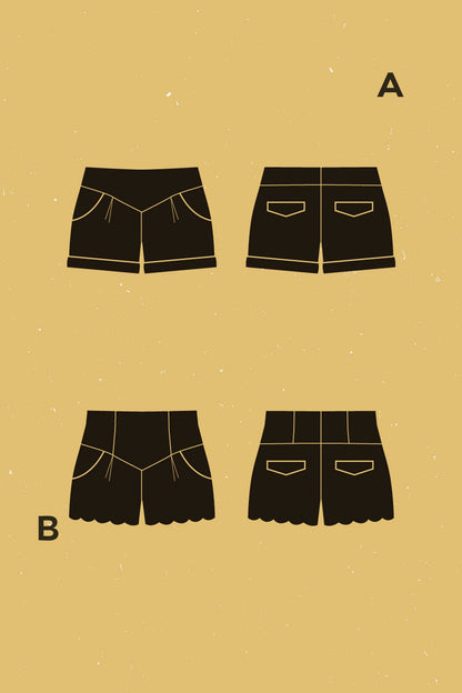 Chataigne Shorts Pattern