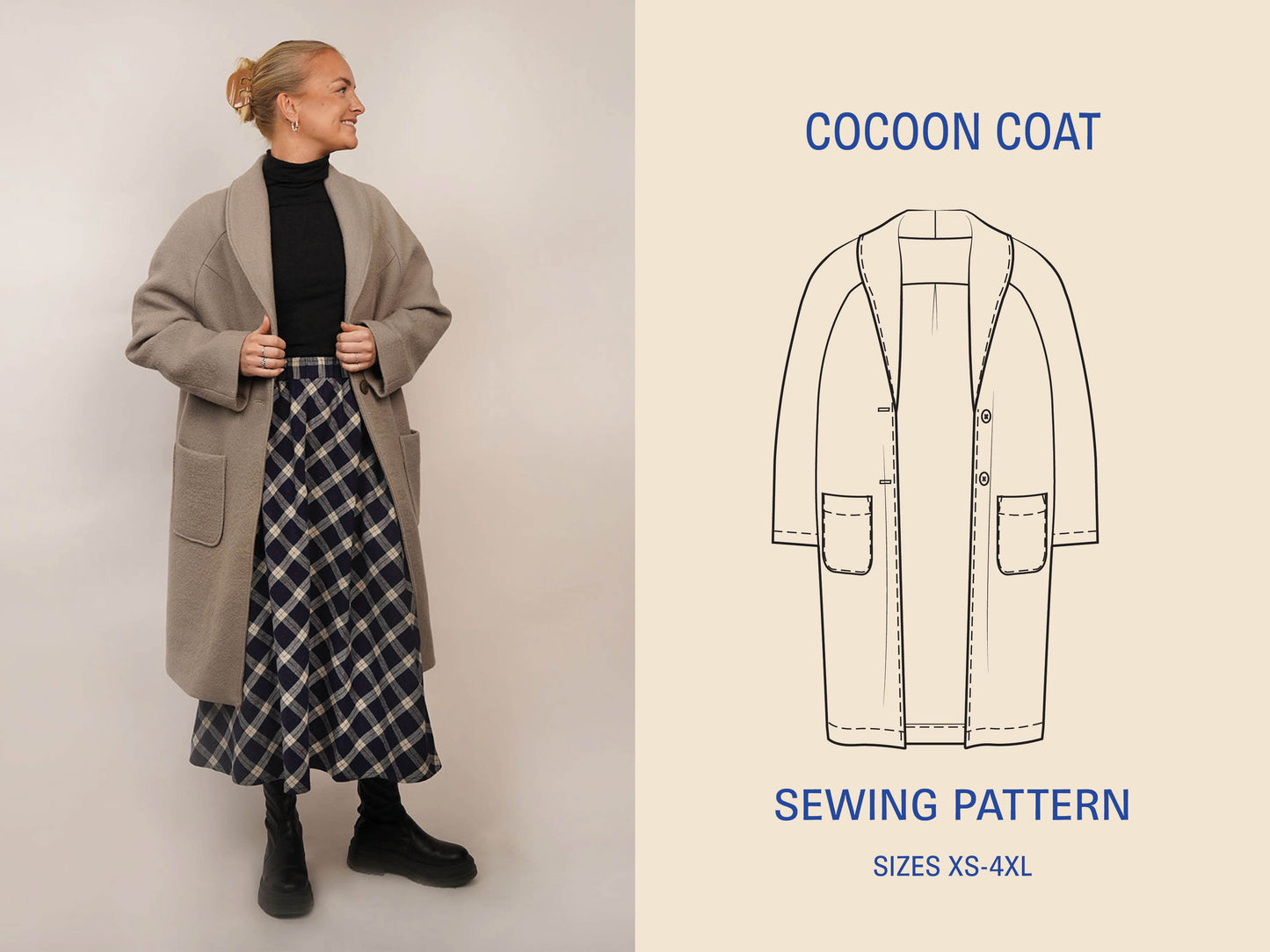 Cocoon Coat sewing pattern