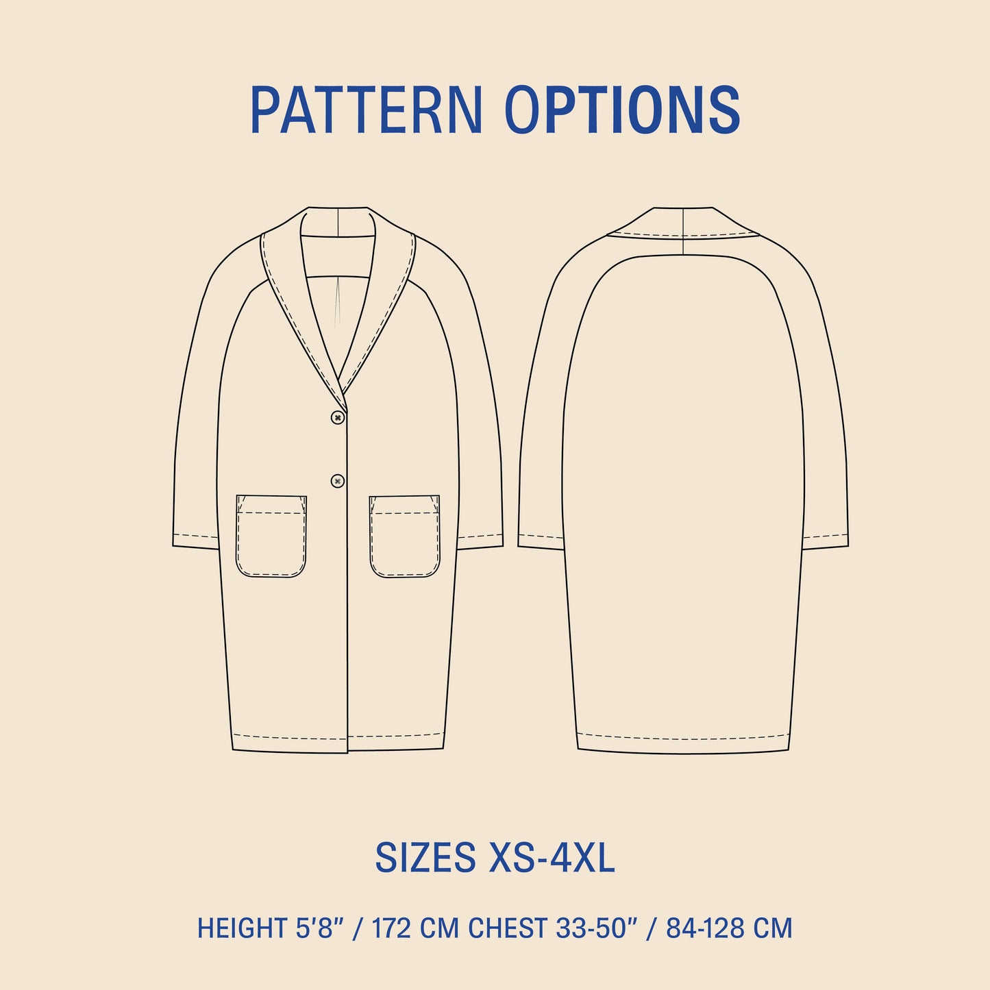 Cocoon Coat sewing pattern