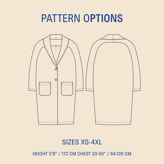 Cocoon Coat sewing pattern