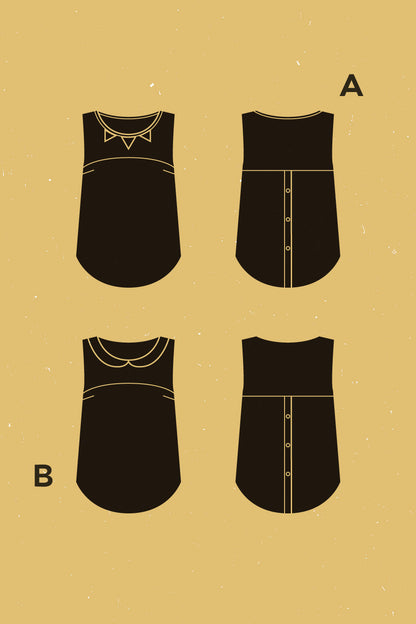 Datura Tank Top Pattern