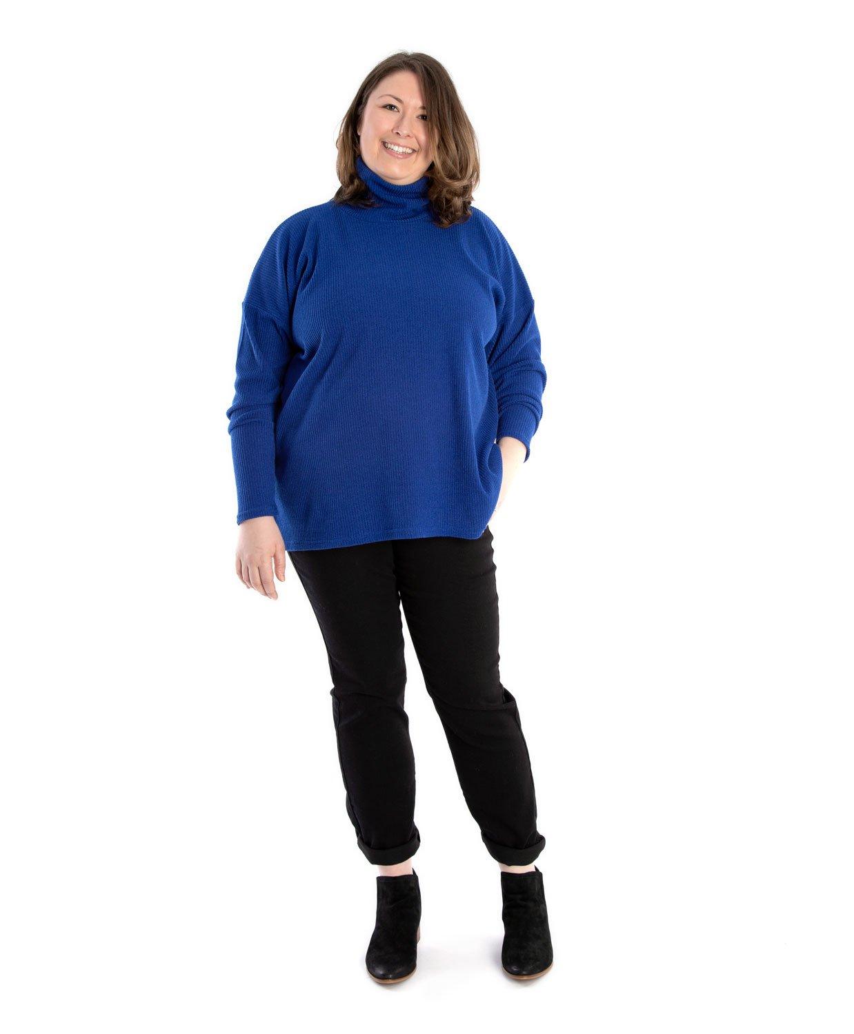 Jalie 3896 - ÉMILIE - Square Roll-Neck Top (Size EE)