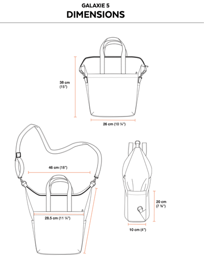 2021 // GALAXIE 5 - 3-in-1 Convertible backpack - Jalie