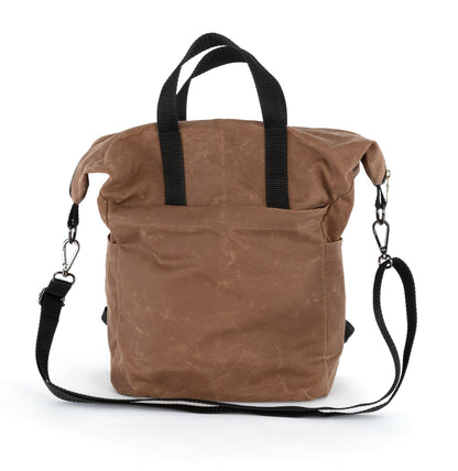 Vega waxed canvas bag in messenger bag mode