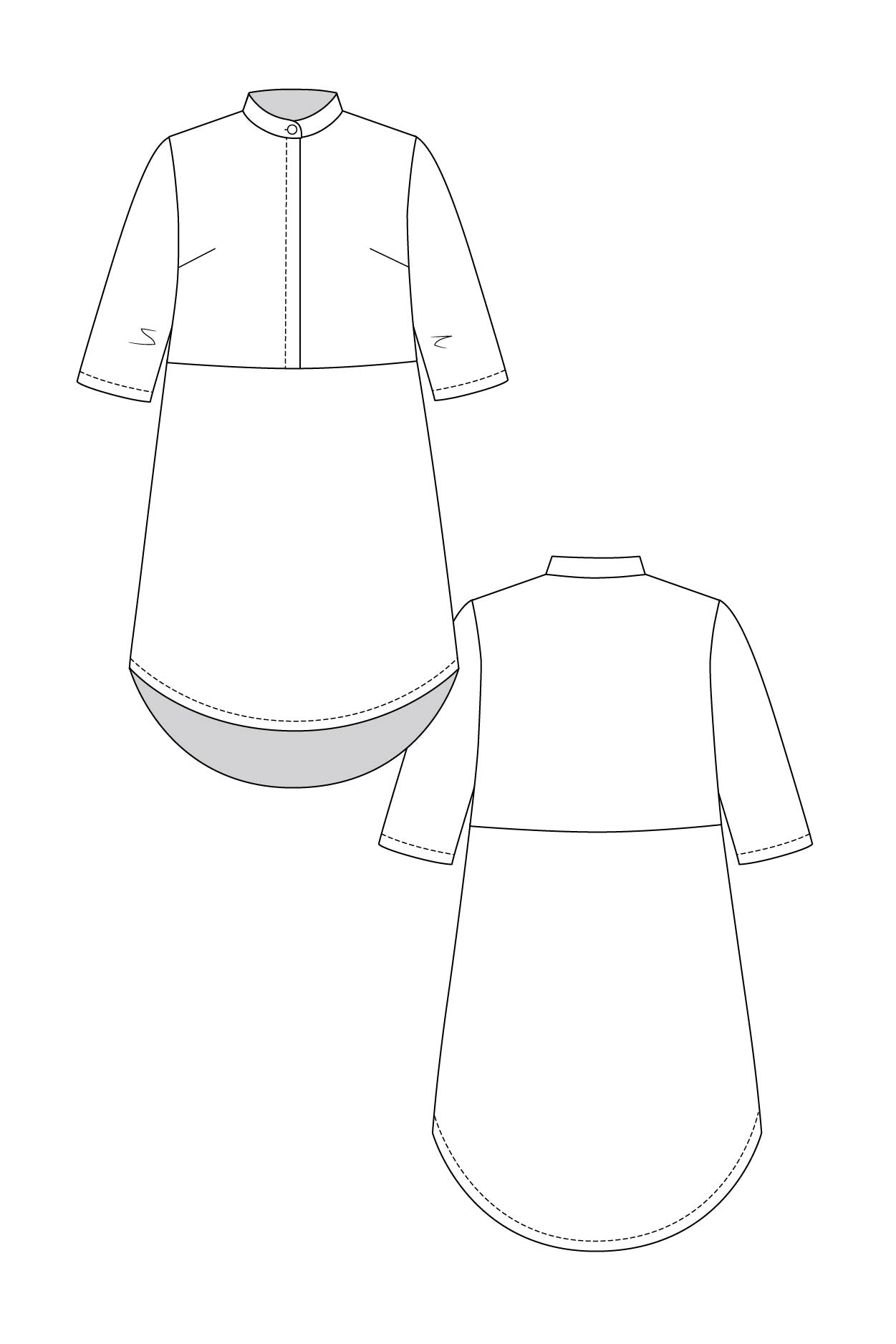HELMI trench blouse & tunic dress