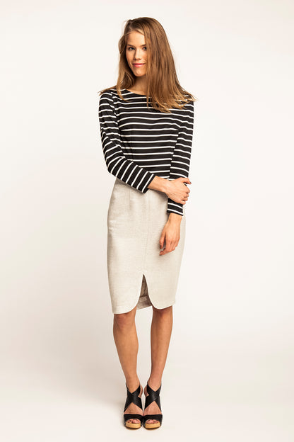 KANERVA button-back tee