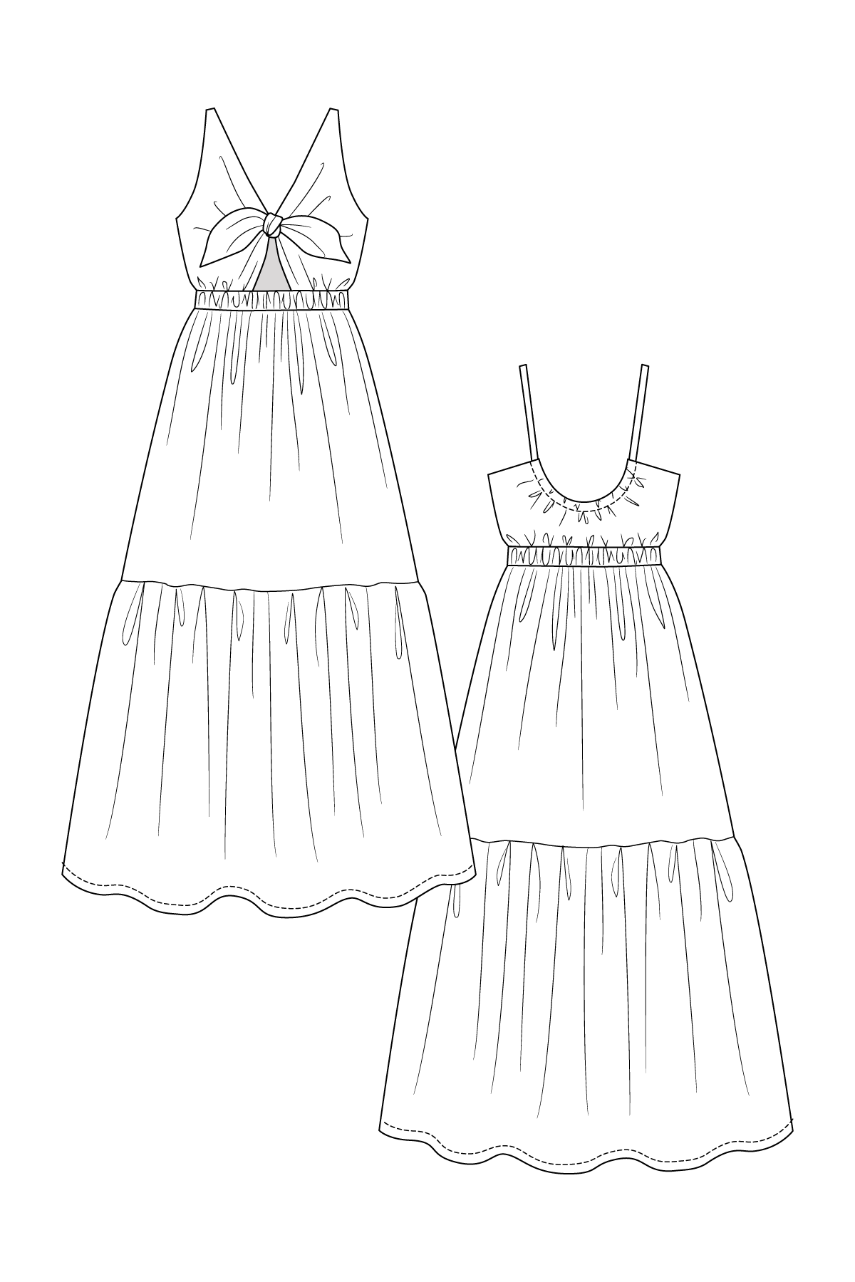 KERTTU knot dress & skirt