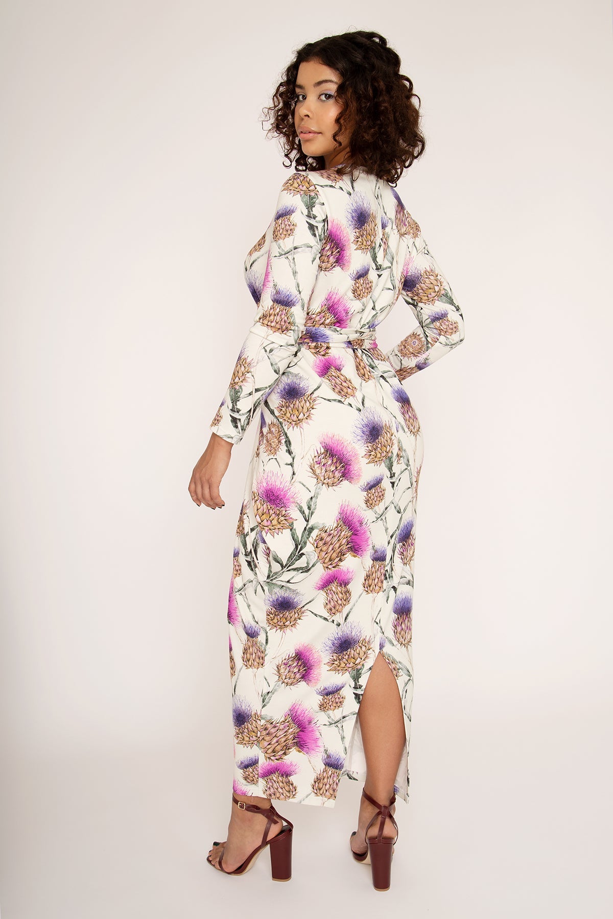 Sleeved wrap dress sewing pattern