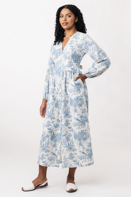 OODI gathered midi dress