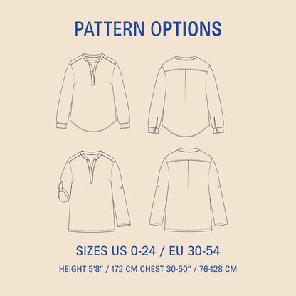 Perfect Tunic sewing pattern Wardrobe By Me