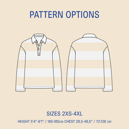 Rugby Polo Shirt Sewing Pattern
