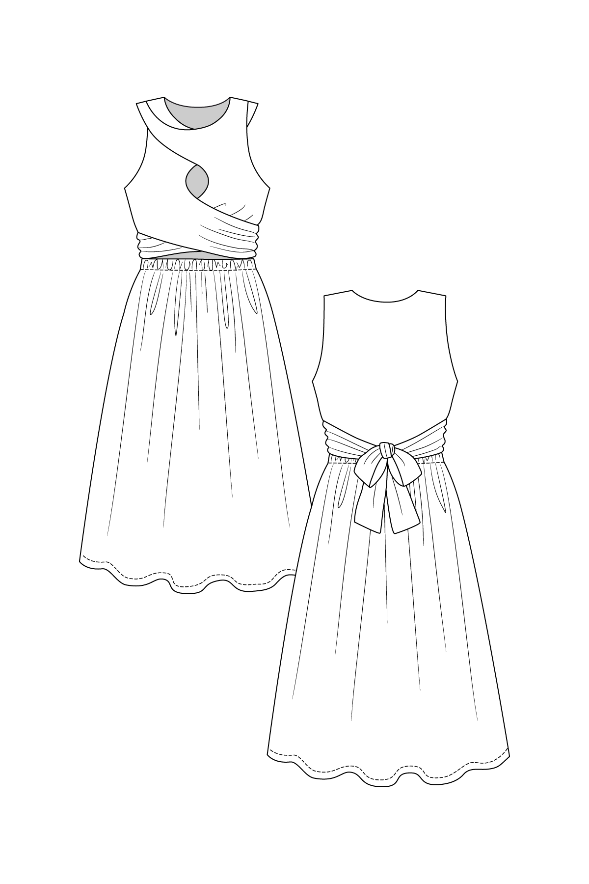 SISKO interlace dress & top