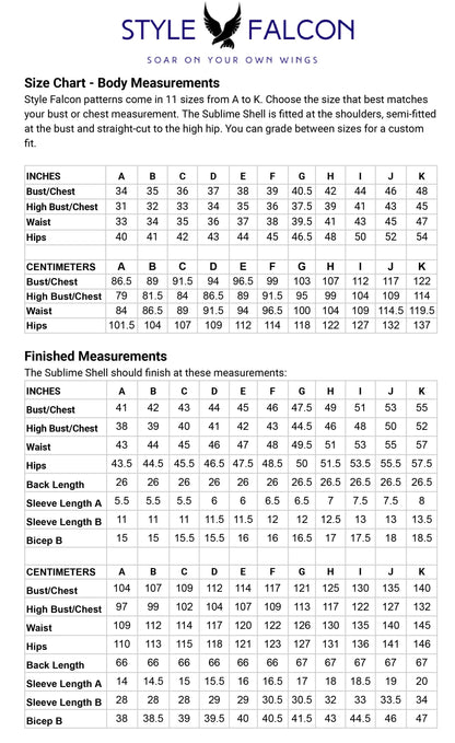 Style Falcon Sublime Shell Digital Sewing Pattern