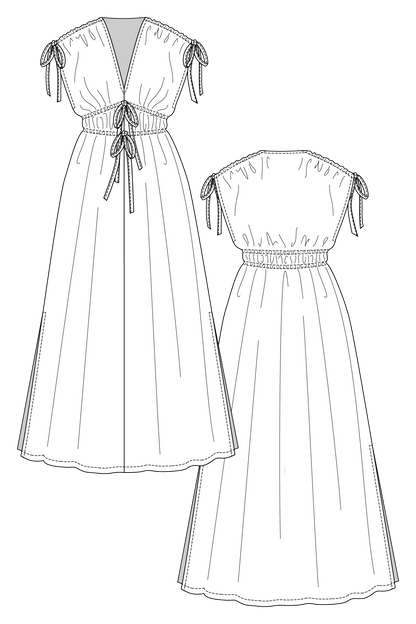 SUVI caftan mini & maxi dress