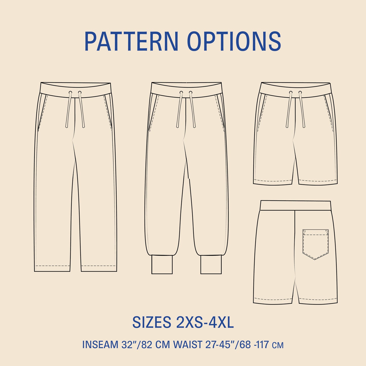 Sweatpants sewing pattern