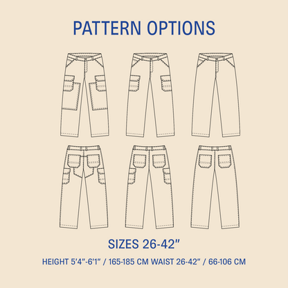 Wilderness pants sewing pattern Wardrobe By Me