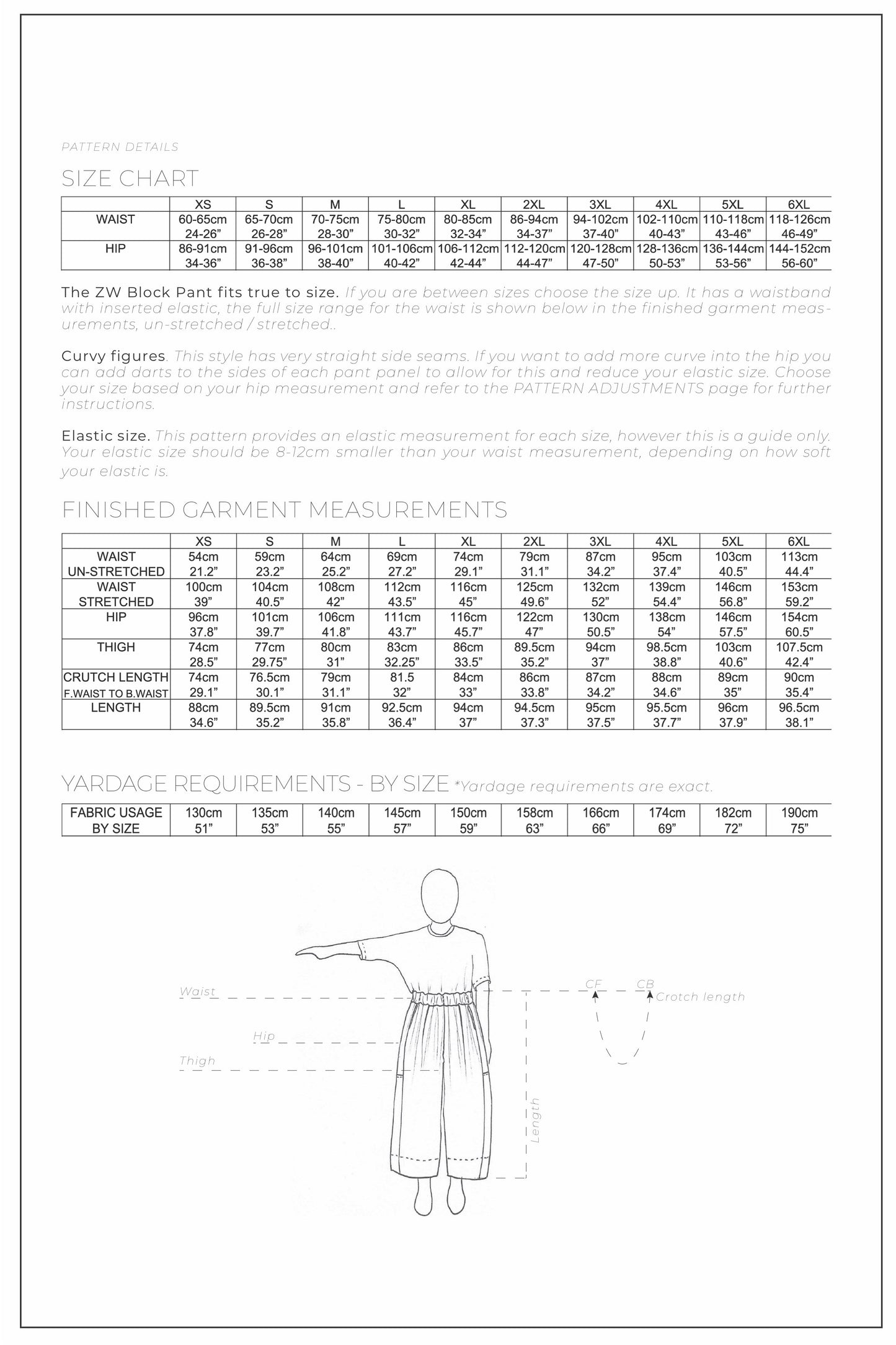 ZW Block Pant - PDF Pattern