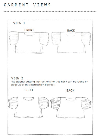 ZW Frill Sleeve Top - PDF Pattern