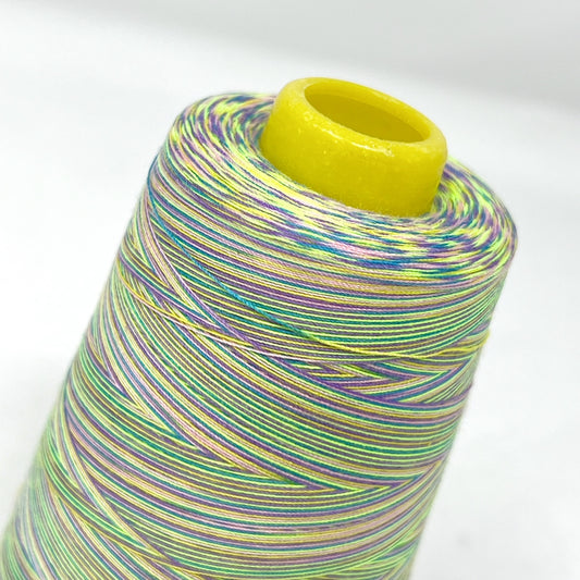 Multicoloured Overlocker Thread - Greens