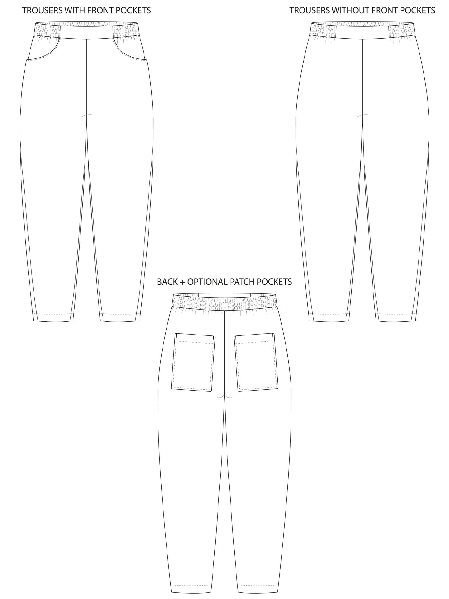Winnie Trousers by Tilly and the Buttons