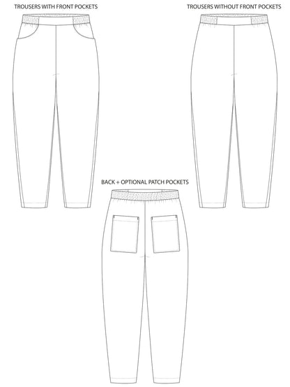 Winnie Trousers by Tilly and the Buttons
