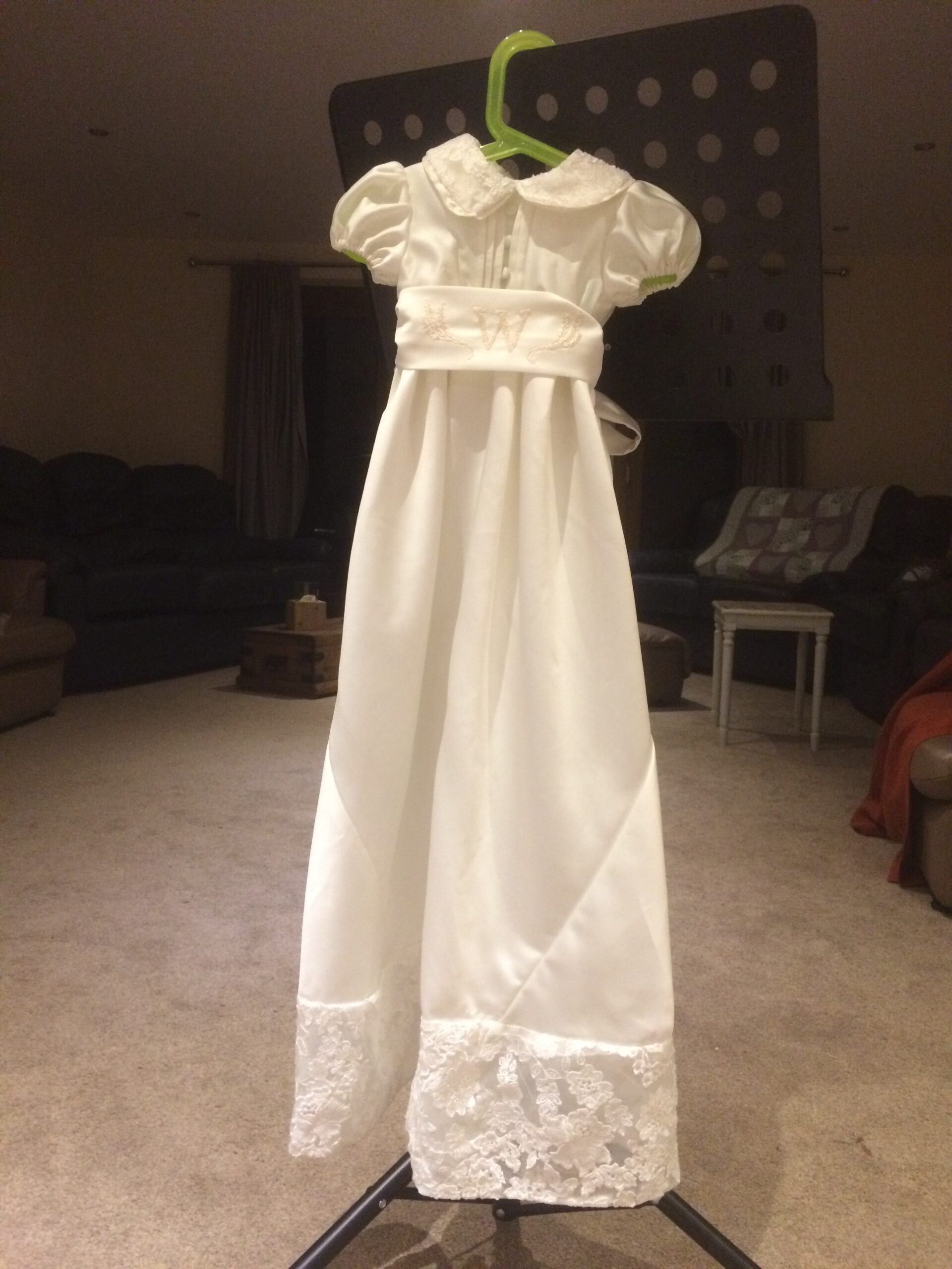 Finished Christening Gown