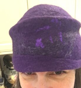 wet felted hat