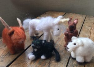 Needle felted creatures