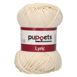 puppets cotton lyric yarn in cream