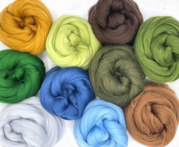 Country Garden merino wool mixed bag