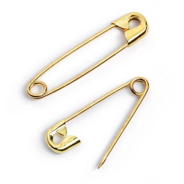 Brass safety pins for universal use