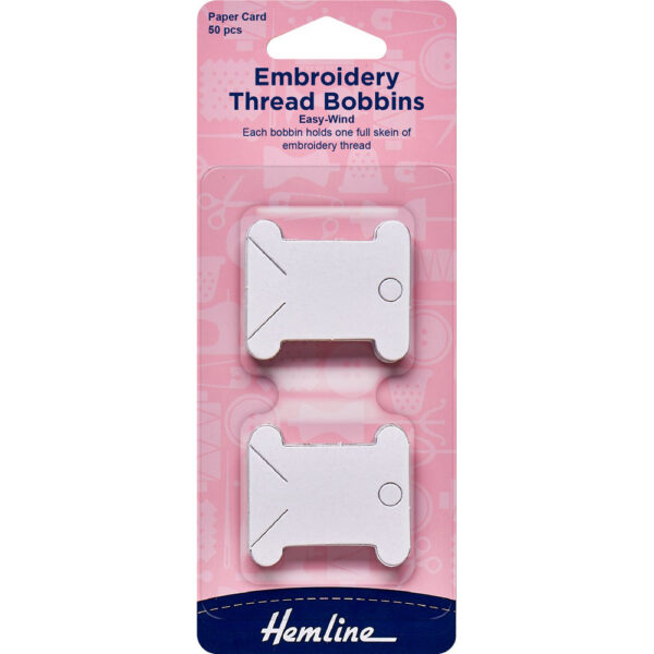 Paper Card, Embroidery Thread Bobbins 50 pcs