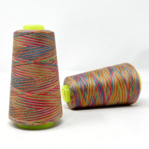 rainbow thread – reds/green/blues/yellow